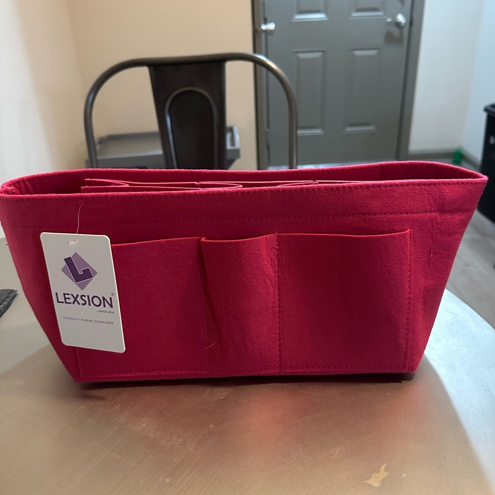 Red Felt Purse Organizer
